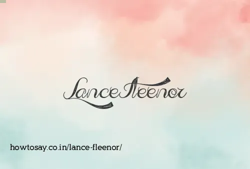 Lance Fleenor