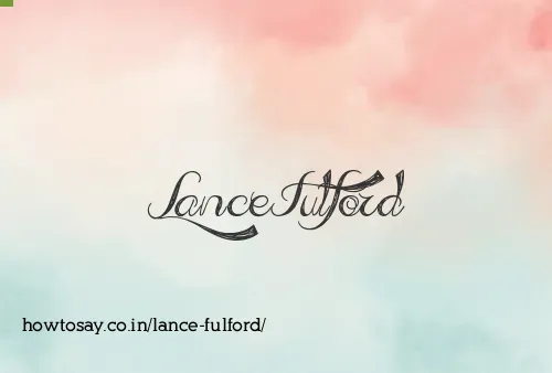 Lance Fulford