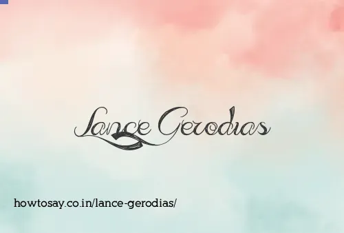 Lance Gerodias