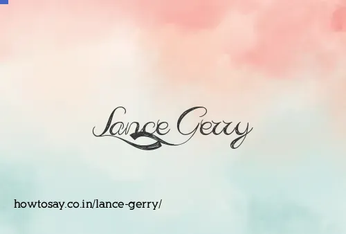 Lance Gerry