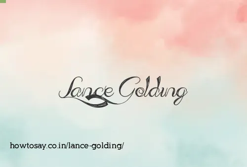 Lance Golding