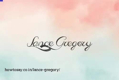 Lance Gregory