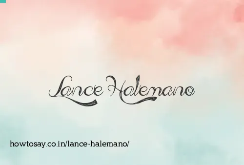 Lance Halemano