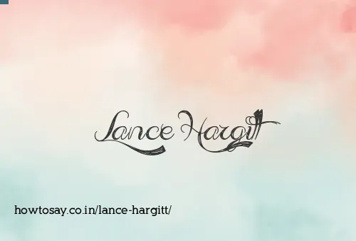 Lance Hargitt