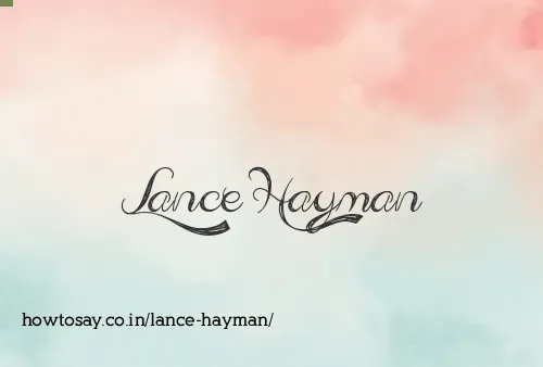 Lance Hayman