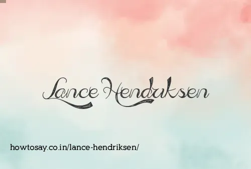 Lance Hendriksen