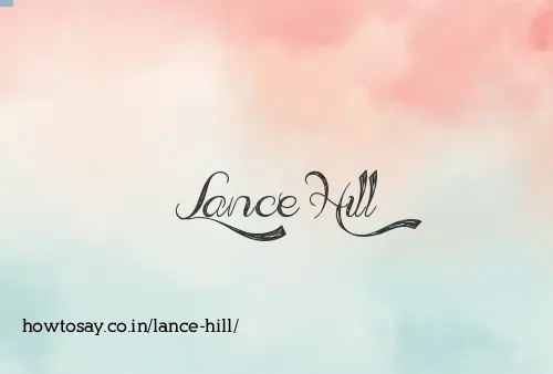 Lance Hill