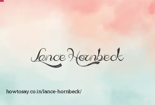 Lance Hornbeck