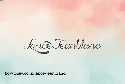 Lance Jeanblanc