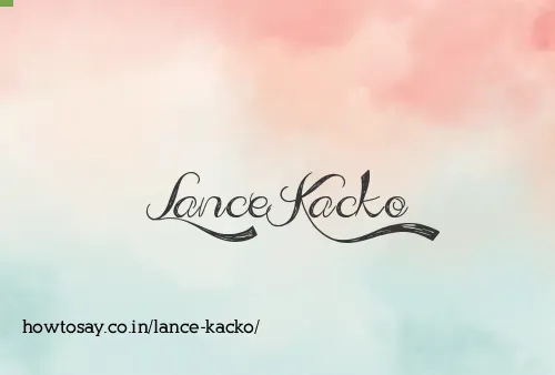 Lance Kacko