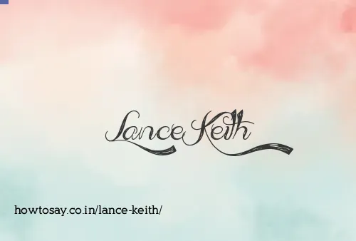 Lance Keith