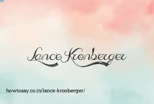 Lance Kronberger