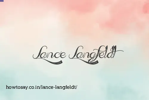 Lance Langfeldt