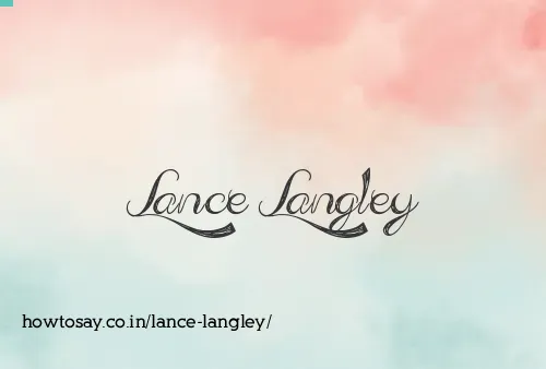 Lance Langley