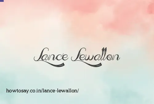Lance Lewallon