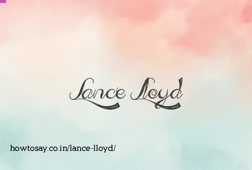 Lance Lloyd