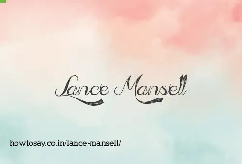 Lance Mansell