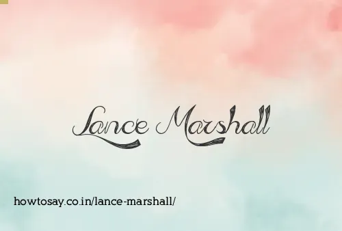 Lance Marshall