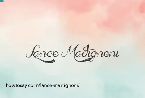 Lance Martignoni