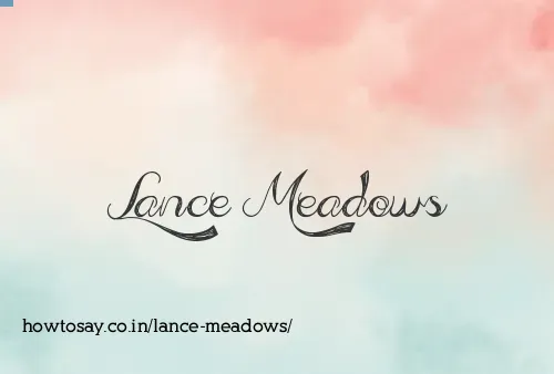Lance Meadows