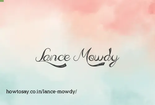 Lance Mowdy