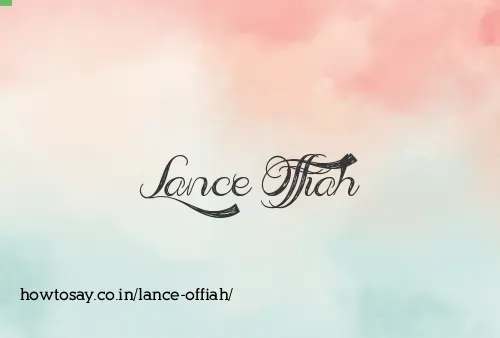 Lance Offiah