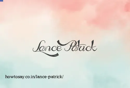 Lance Patrick