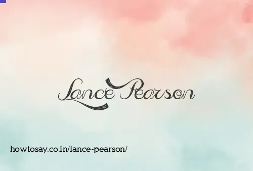 Lance Pearson