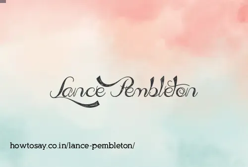 Lance Pembleton