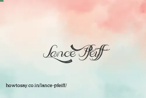 Lance Pfeiff