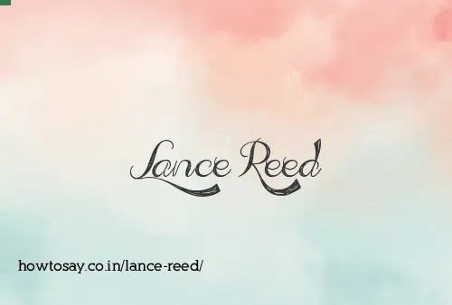 Lance Reed