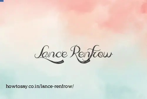 Lance Renfrow