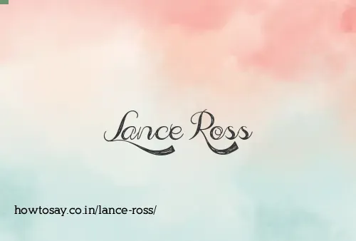 Lance Ross
