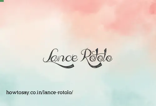 Lance Rotolo