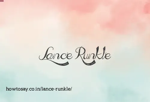 Lance Runkle