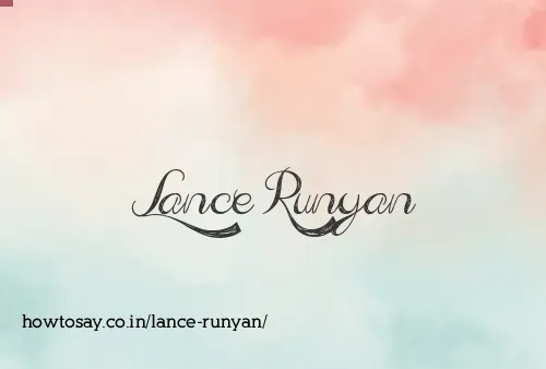 Lance Runyan