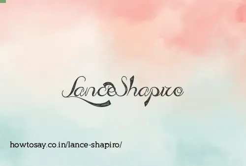 Lance Shapiro
