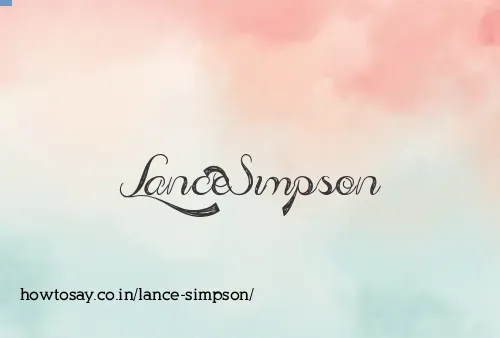 Lance Simpson