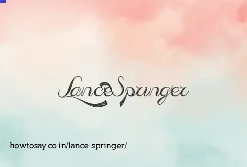 Lance Springer