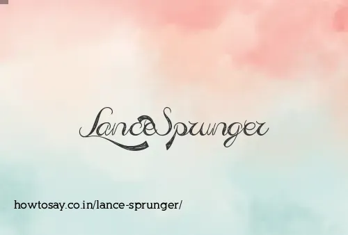 Lance Sprunger