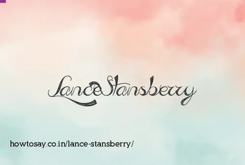 Lance Stansberry