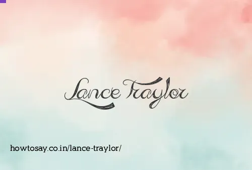 Lance Traylor