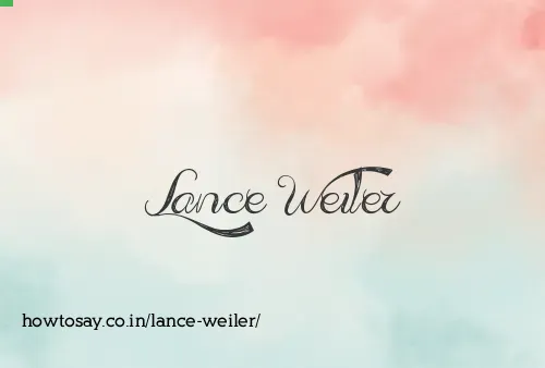 Lance Weiler