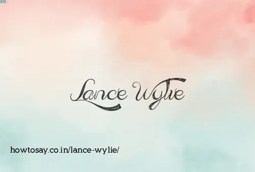 Lance Wylie