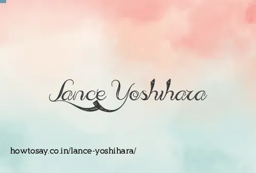 Lance Yoshihara