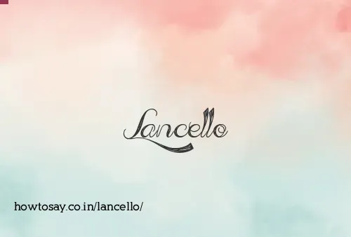 Lancello