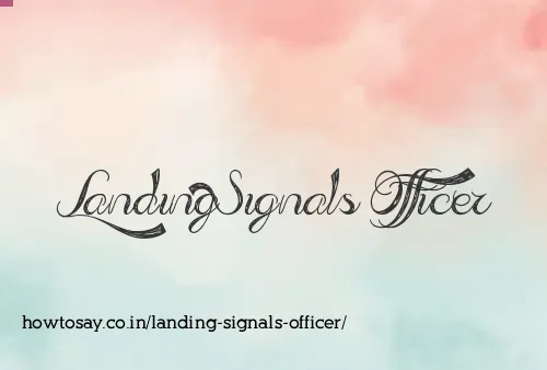 Landing Signals Officer