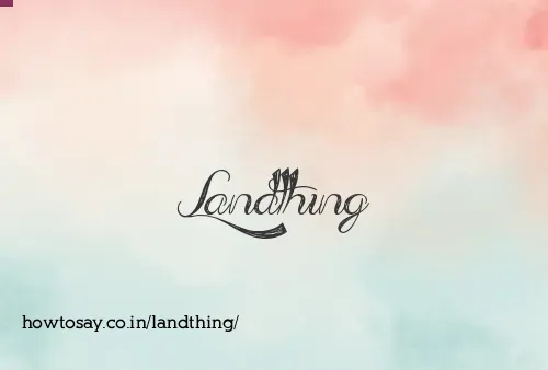 Landthing