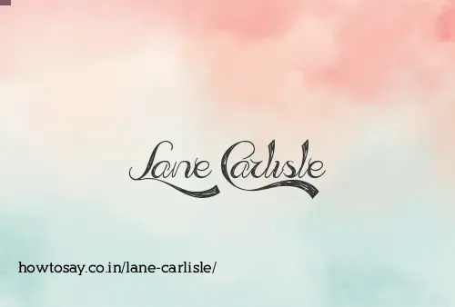 Lane Carlisle