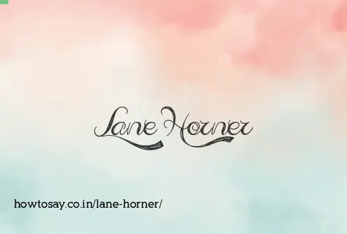 Lane Horner